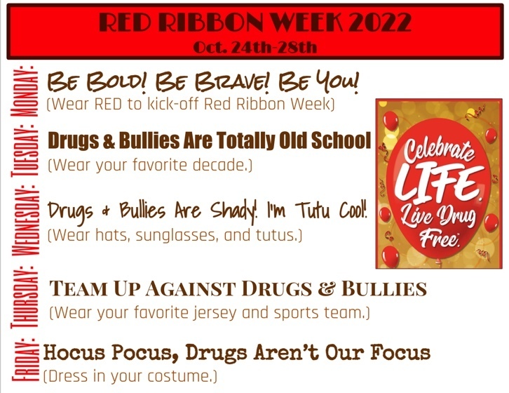 red ribbon week dress up info, see pdf link