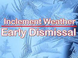 inclement weather early dismissal