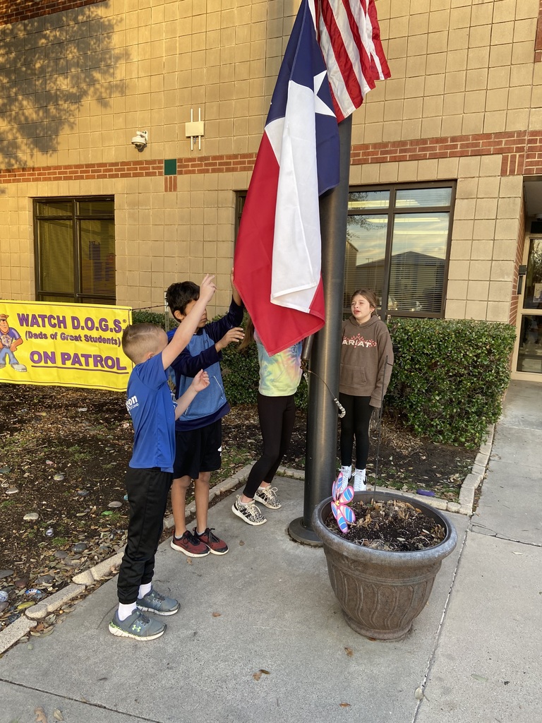 Rann students raising the flag in the morning