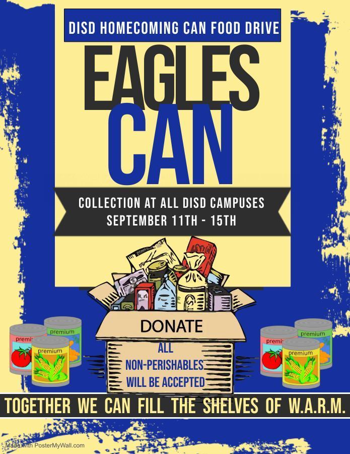 Canned food drive flyer